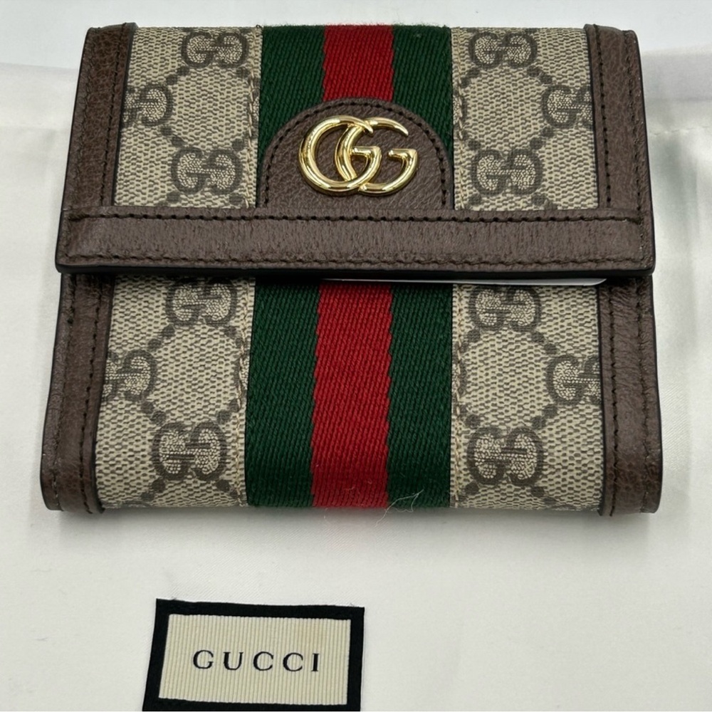 Unisex Gucci, Ophidia, GG French flap bifold wall made in Italy - Picture 1 of 10